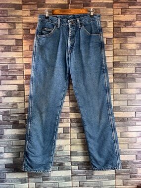 Pre Owned Classic Men's Wrangler Insulated Blue Denim Jeans 30x30